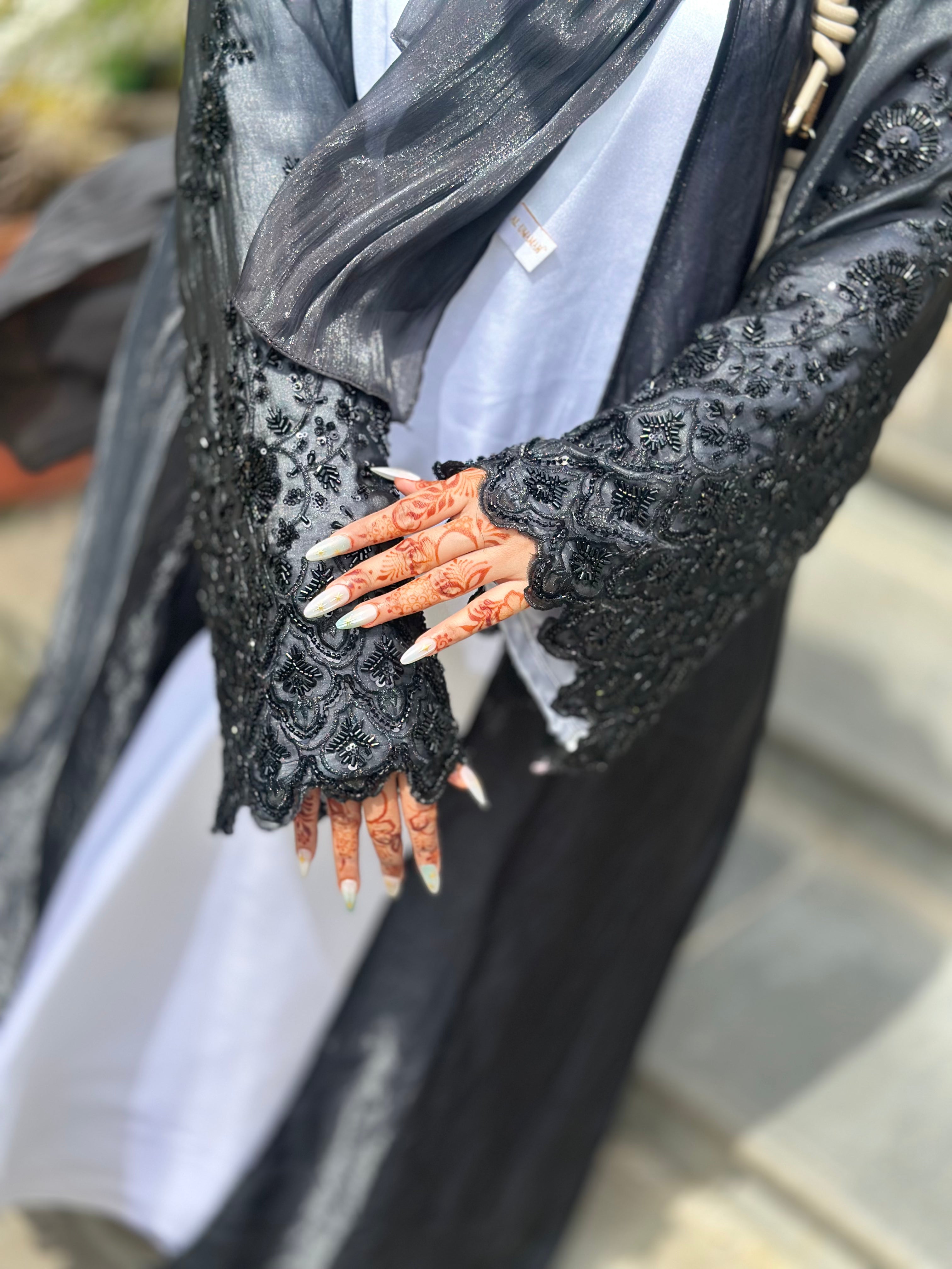 Noir Layered Abaya